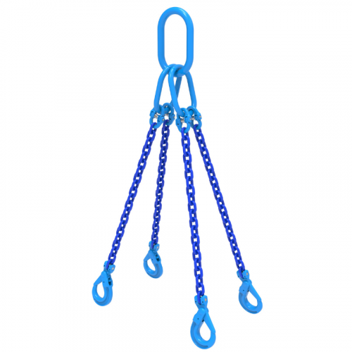 WH 5/16 Inch Dia. x WLL 12100lbs 4-Leg Grade 100 Chain Slings